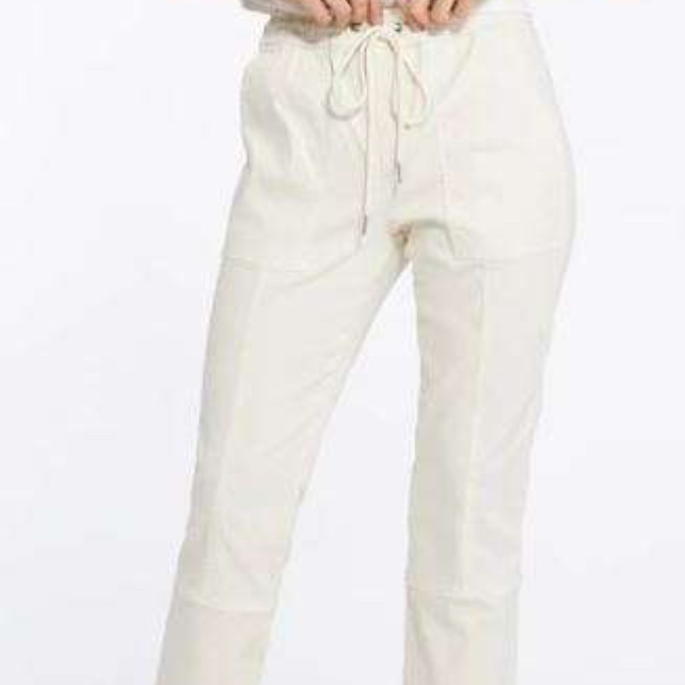 Sanctuary Women's Cross Country Pull On Straight Leg Pants  Buttercream Size 25
